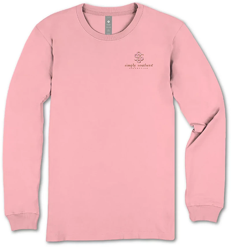 Simply Southern Girls' Cow Attitude Long Sleeve T-shirt