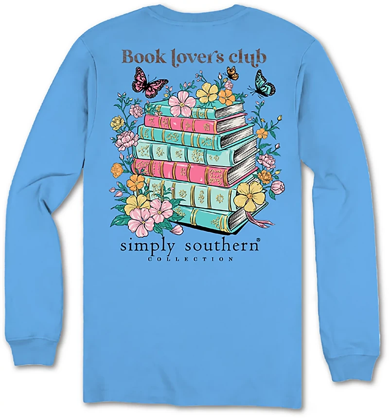 Simply Southern Girls' Book Lover Long Sleeve T-shirt