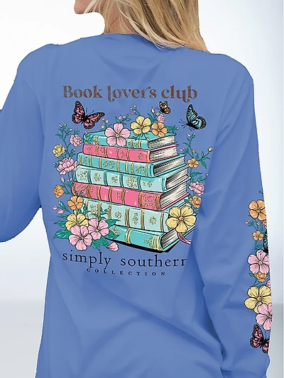 Simply Southern Girls' Book Lover Long Sleeve T-shirt