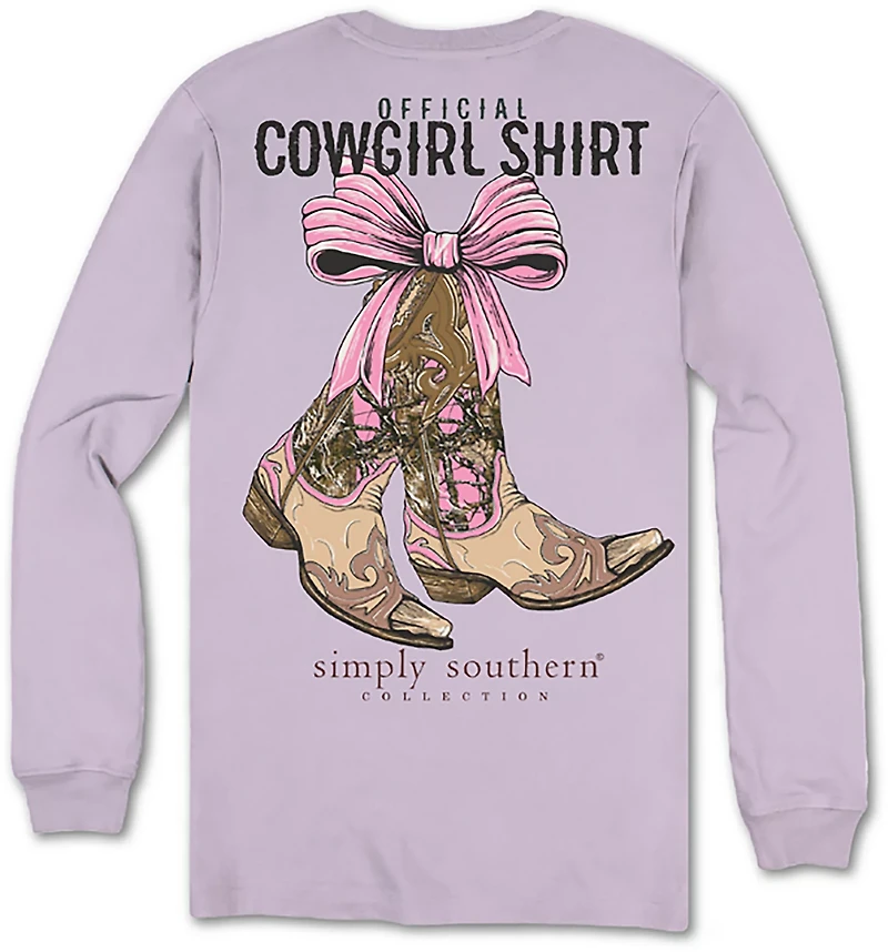 Simply Southern Girls' Cowgirl Long Sleeve T-shirt