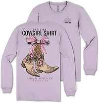 Simply Southern Girls' Cowgirl Long Sleeve T-shirt