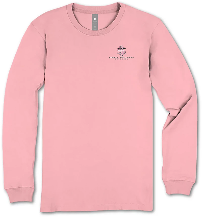 Simply Southern Girls' Camo Deer Long Sleeve T-shirt