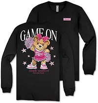 Simply Southern Girls' Game On Cheer Long Sleeve T-shirt