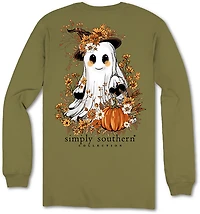 Simply Southern Girls' Ghost Fall Long Sleeve T-shirt