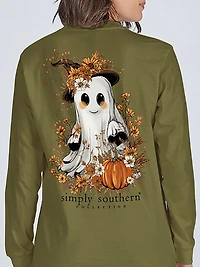 Simply Southern Girls' Ghost Fall Long Sleeve T-shirt