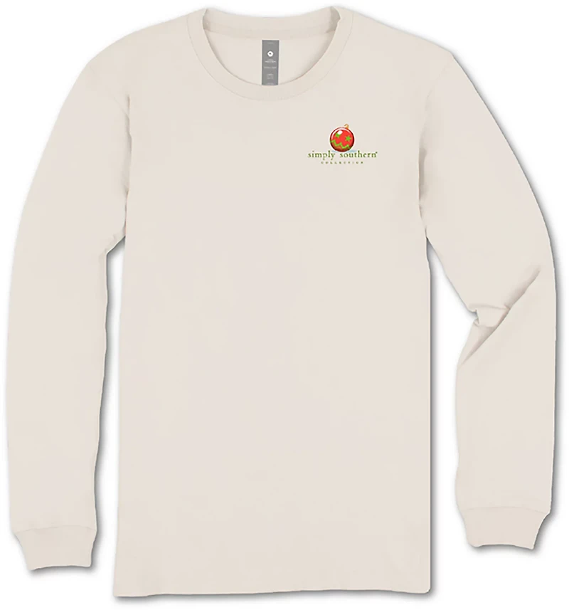 Simply Southern Girls' Holly Jolly Dog Long Sleeve T-shirt