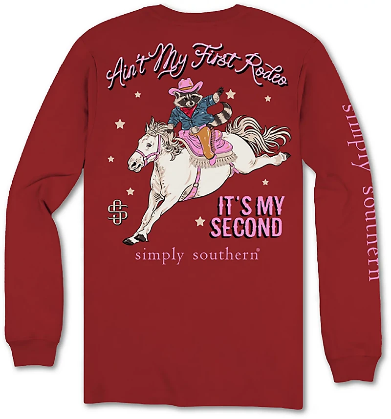Simply Southern Girls' First Rodeo Long Sleeve T-shirt