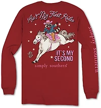 Simply Southern Girls' First Rodeo Long Sleeve T-shirt