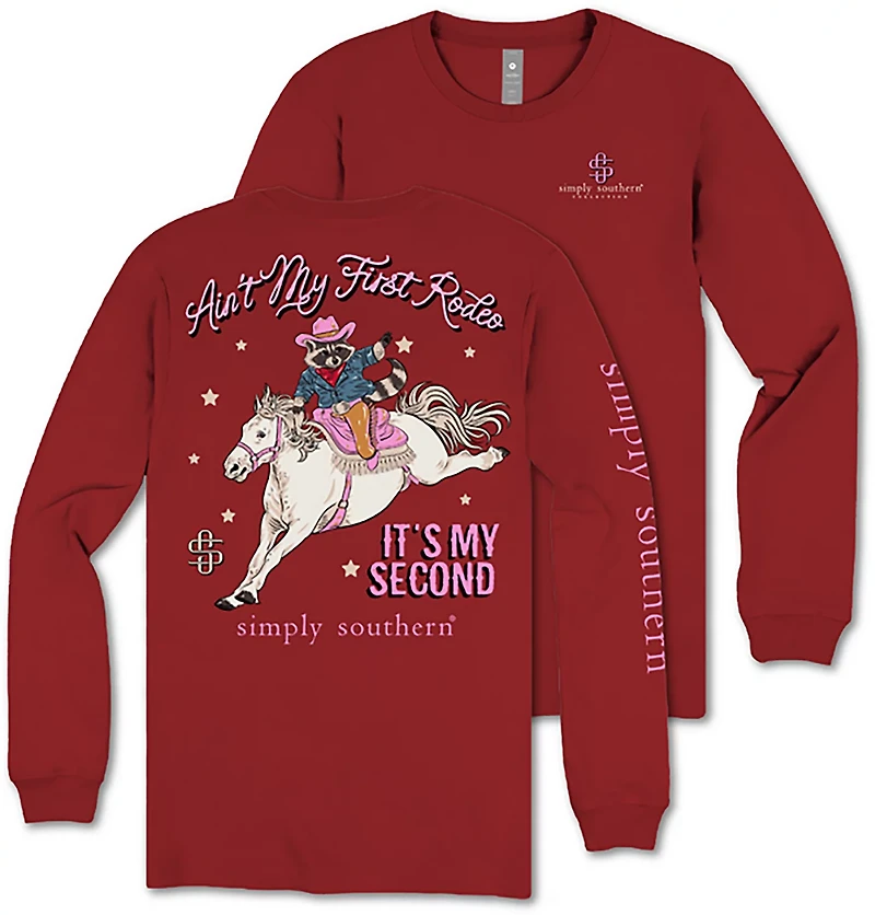Simply Southern Girls' First Rodeo Long Sleeve T-shirt