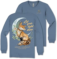 Simply Southern Girls' Moon Fox Long Sleeve T-shirt