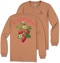 Simply Southern Girls' Strawberry Long Sleeve T-shirt