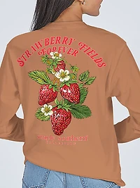 Simply Southern Girls' Strawberry Long Sleeve T-shirt