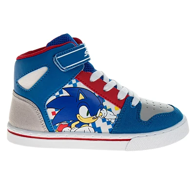 SEGA Boys' Sonic the Hedgehog High Top Canvas Shoes
