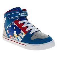 SEGA Boys' Sonic the Hedgehog High Top Canvas Shoes