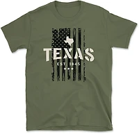State Life Men's TX Freedom Flags T-shirt