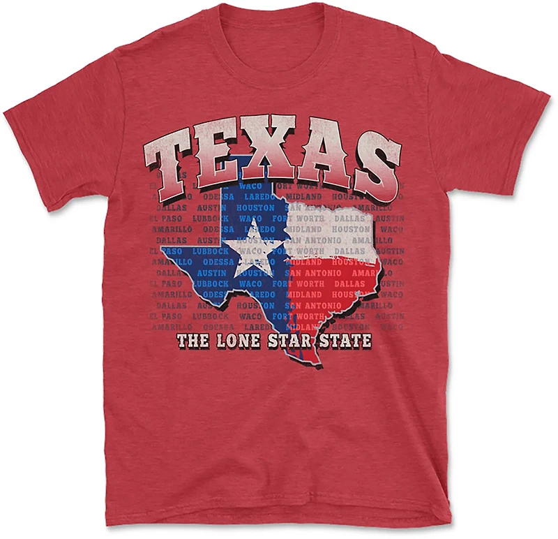 State Life Men's TX Of Heart T-shirt