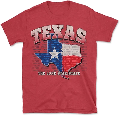State Life Men's TX Of Heart T-shirt
