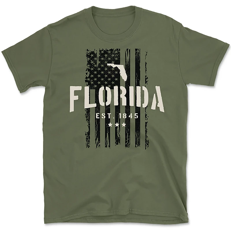 State Life Men's FL Freedom Flag T-shirt
