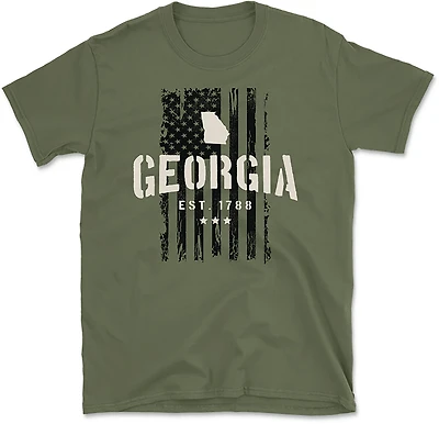 State Life Men's GA Freedom Flag T-shirt