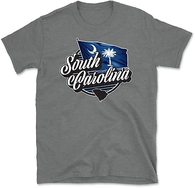 State Life Men's SC Flag Script T-shirt