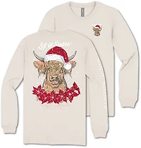 Simply Southern Women's Let It Snow Cow Long Sleeve T-shirt