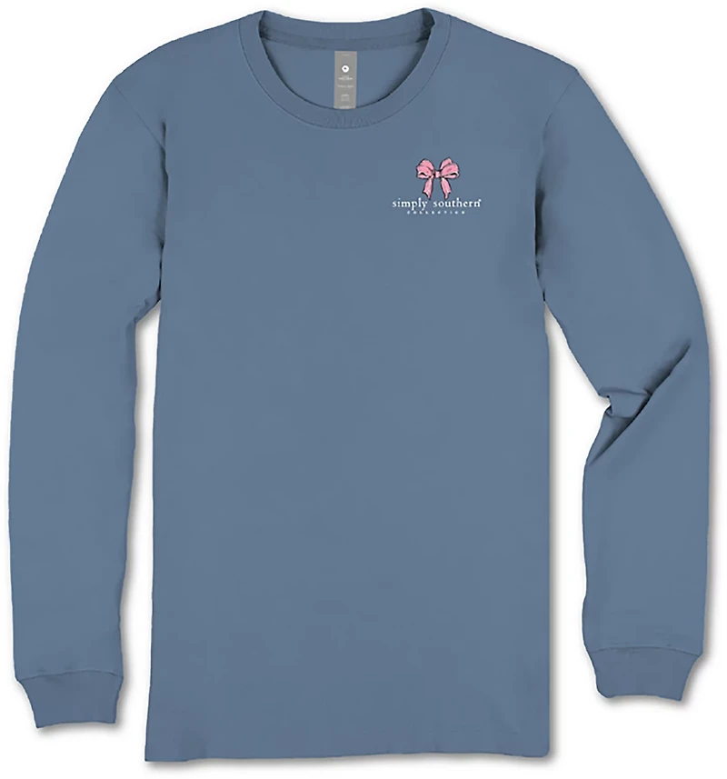 Simply Southern Women's Dogs & Bows Long Sleeve T-shirt