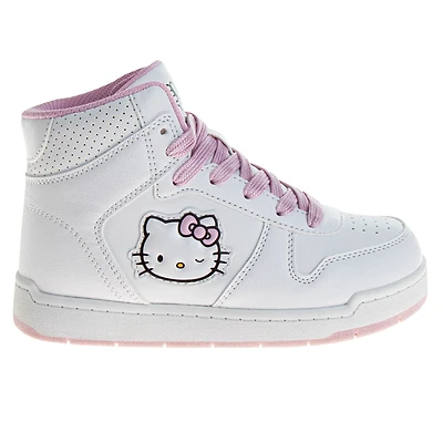 Hello Kitty Girls' Vintage Style Lace-Up High Top Shoes