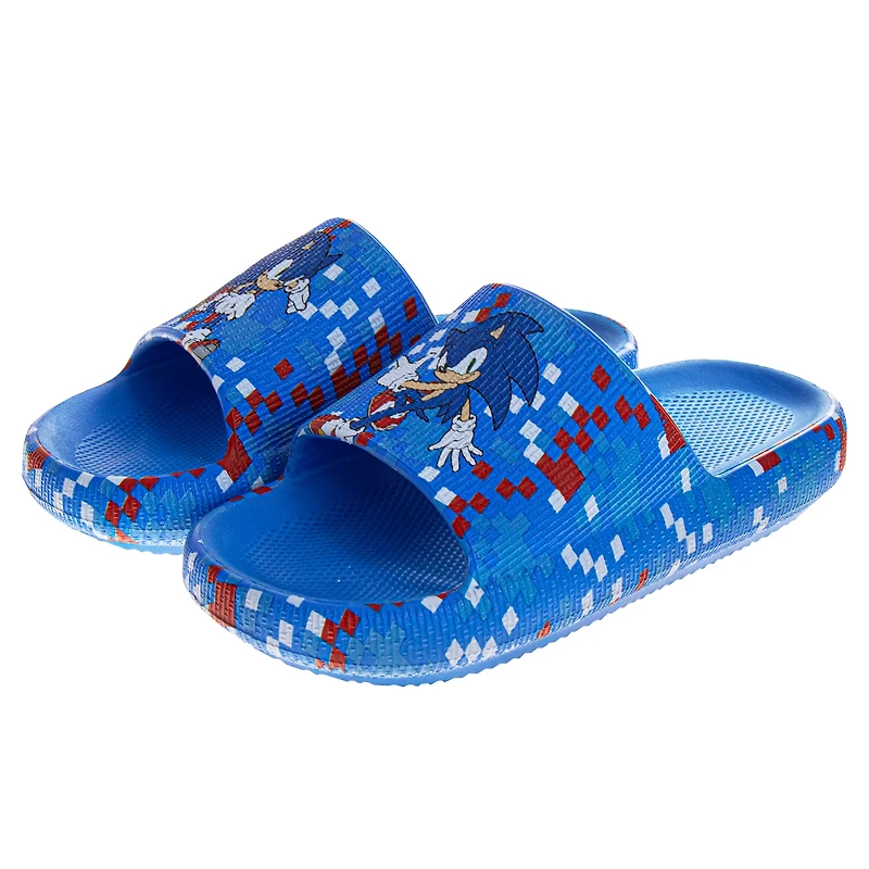 SEGA Boys' Sonic the Hedgehog Slip-On Slides