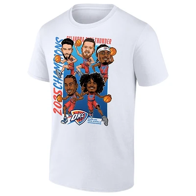 Fanatics Men's Oklahoma City  Thunder 2025 Champions Caricature Heritage Short Sleeve T-Shirt