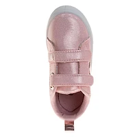 Laura Ashley Toddler Girls' Glitter Hook and Loop Closure Shoes