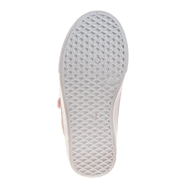 Laura Ashley Toddler Girls' Glitter Hook and Loop Closure Shoes