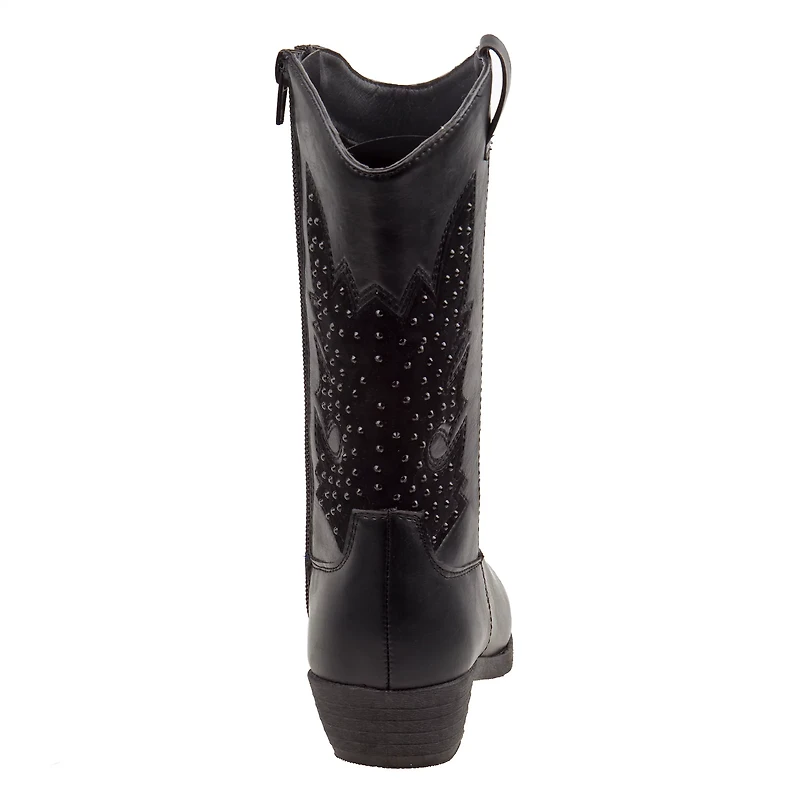 Kensie Girl Side-Zip Cowgirl Boots