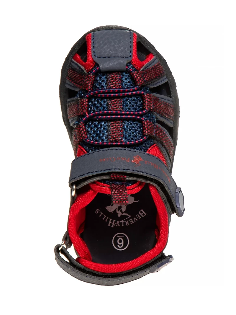 Beverly Hills Polo Club Boys' Closed Toe Summer Sport Sandals