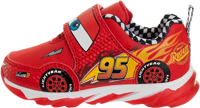 Disney Pixar Toddler Boys' Lightning McQueen Cool Light-Up Shoes