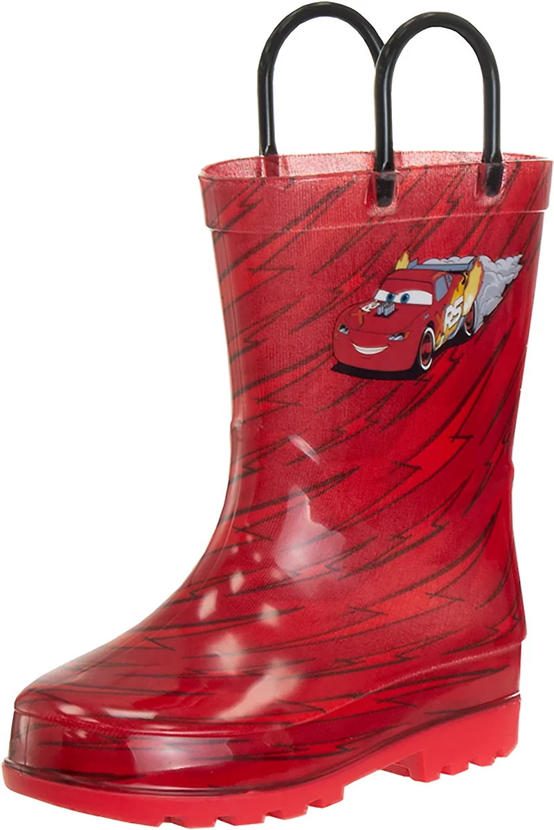 Disney Pixar Toddler Boys' Cars Lightning McQueen Rain Boots