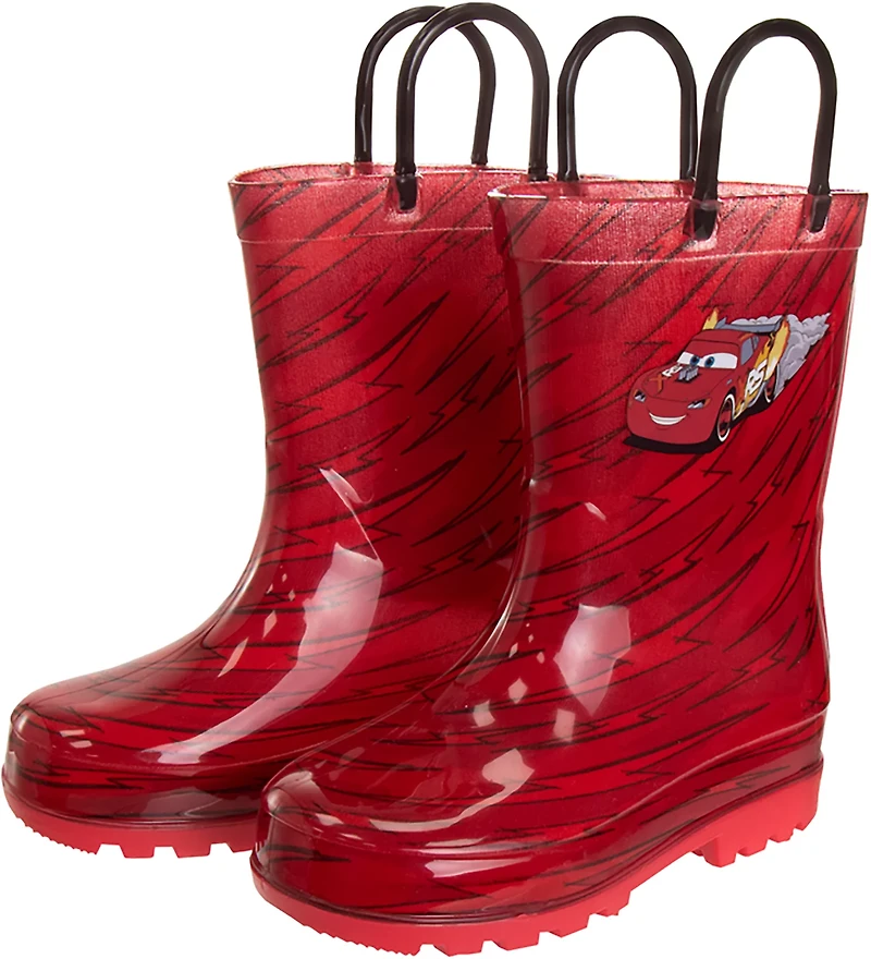 Disney Pixar Toddler Boys' Cars Lightning McQueen Rain Boots
