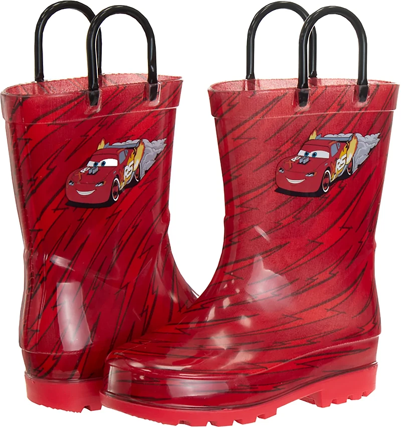 Disney Pixar Toddler Boys' Cars Lightning McQueen Rain Boots