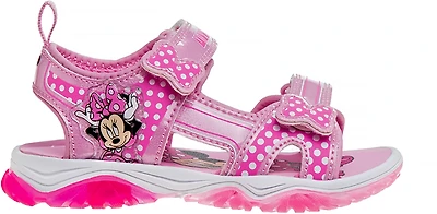 Disney Minnie Mouse Girl's Sneakers with Two White Lights TD