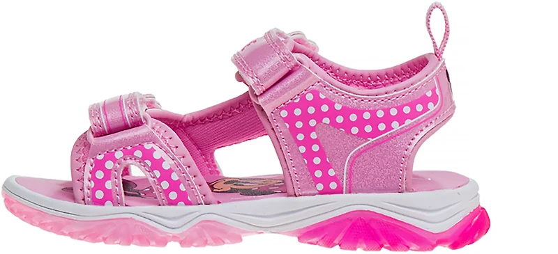 Disney Minnie Mouse Girl's Sneakers with Two White Lights TD
