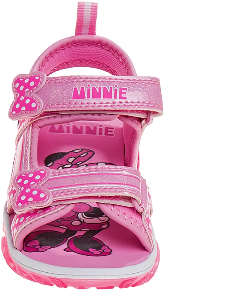 Disney Minnie Mouse Girl's Sneakers with Two White Lights TD