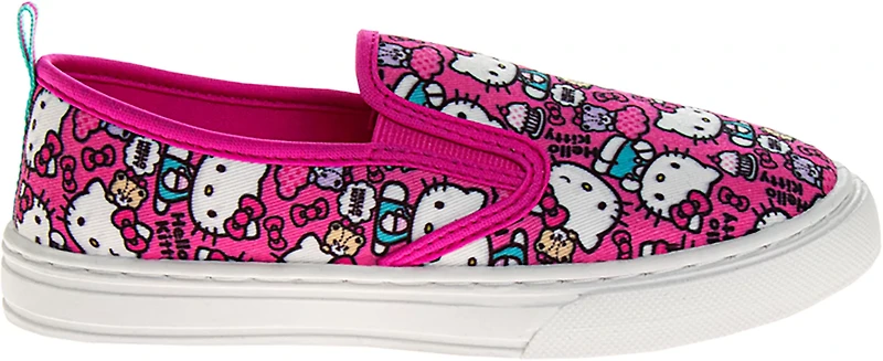 Hello Kitty Girls' Canvas Slip-On Shoes