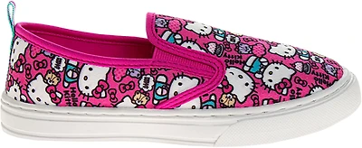 Hello Kitty Girls' Canvas Slip-On Shoes