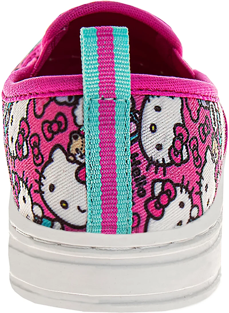 Hello Kitty Girls' Canvas Slip-On Shoes