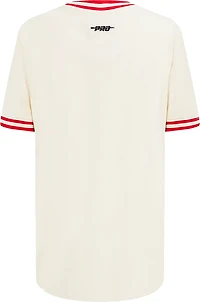 Pro Standard Boys' Atlanta Braves Retro Classic BB Striped Rib Short Sleeve T-shirt