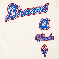 Pro Standard Boys' Atlanta Braves Retro Classic BB Striped Rib Short Sleeve T-shirt