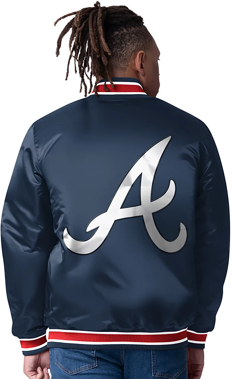 Starter Men's Atlanta Braves Closer Reversible Long Sleeve Jacket