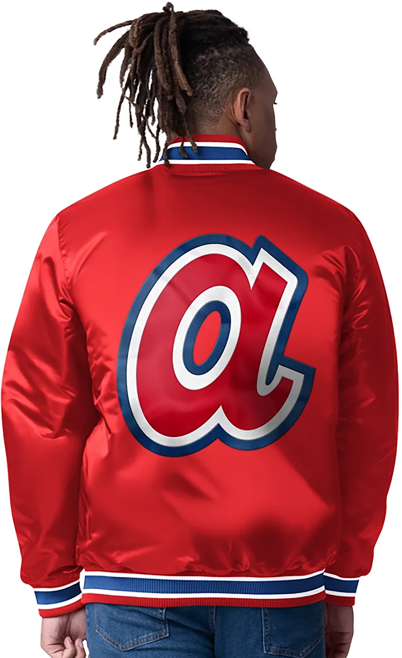 Starter Men's Atlanta Braves Closer Reversible Long Sleeve Jacket