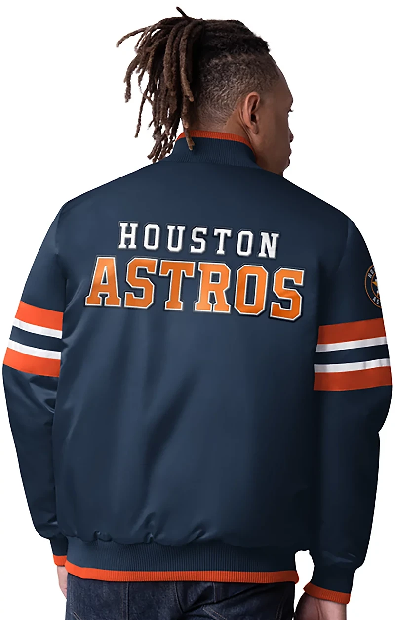 Starter Men's Houston Astros Scout II Varsity Long Sleeve Jacket