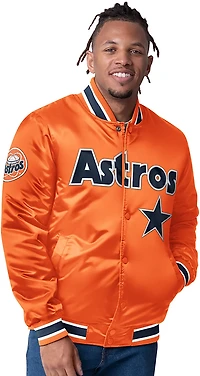 Starter Men's Houston Astros Closer Reversible Long Sleeve Jacket