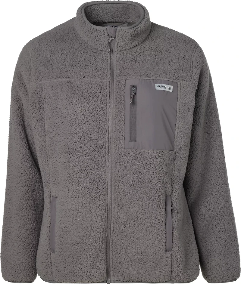Magellan Outdoors Women's Plus Campfire Fleece Sherpa Jacket